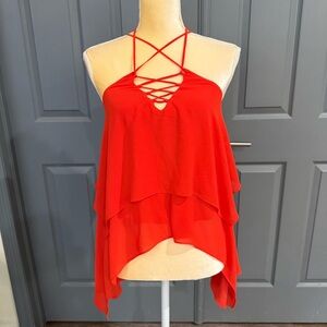 Gianni Bini Red Layered Camisole